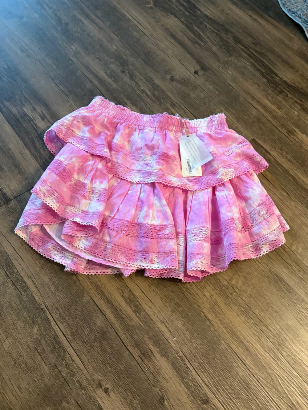 NWT LoveShackFancy Ruffle Mini Skirt-
Begonia Medium